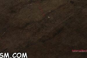 The hot brunette maid slaves away while masturbating with toys.