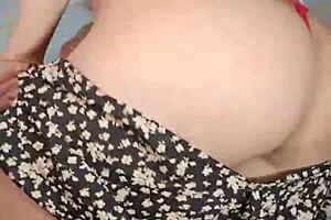 teen 18+ dancing reaggaeton mix on webcam with energetic moves