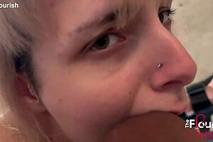 Evie Christian endures whipping and anal on the obedience bench in the garage, bound for orgasmic assfucking.