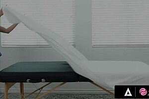 Tiffany Watson gives this redhead teen a free pussy massage