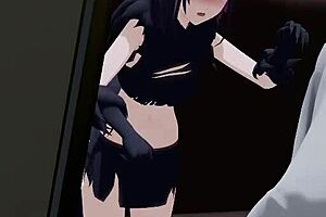 Kazusa Beast in 3D Cartoon Anime Adventure