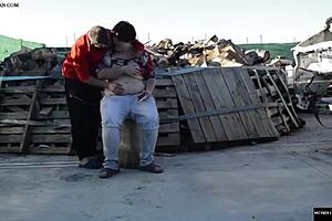 Fuck Her Ass on a Log Outdoors!