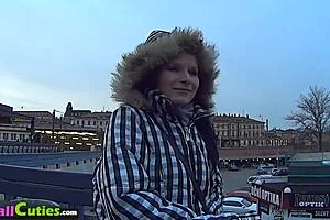 Amateur girls from the mall masturbate and have sex in public