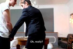 Sexy teacher and student's forbidden love in high definition
