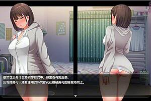 in the dead of night, a hentai character strips naked from the waist down and heads to the convenience store, building excitement until climax