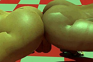 Lisa and her friend wear provocative clothes and try out a dildo together