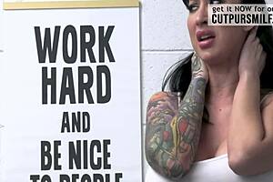 Lily Lane, Get Naked and Give That Blowjob Right Now in the Shop!