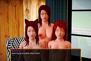 Redhead Teen With Small Tits In Cartoon Family