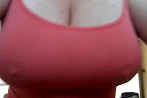 Argentinian milf shows off her big tits and boobs in detail
