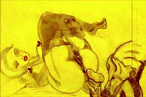 Retro cartoons with an erotic twist