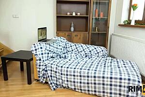 rim4k lady's busy but she rims her husband's ass anyway