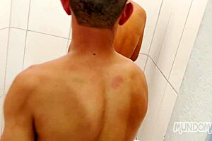 Gay Men Start in Bedroom, End in Shower