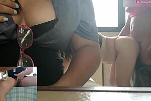 Emotional Encounter As Morbid Couple Fucks In Doctor's Waiting Room, Secretary Catches And Joins In Threesome