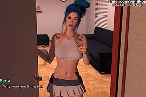 Blue Haired Girlfriend Acting Lessons