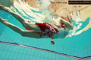 Hairy Ginger Polish Teen 18+ Stuns Underwater in Bikini