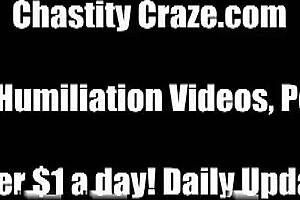 Dont Get Hard In Chastity Device!