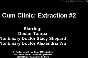 Doctor's office turns into a latex filled cum clinic