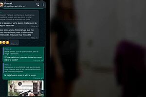 Whatsapp with my cousin gets hot and ends in my room.