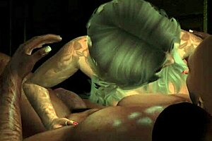 Blonde cartoon character sits by the fireside with interracial friends