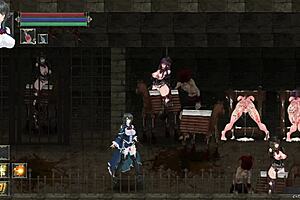 Exploring dungeon area in night scenes