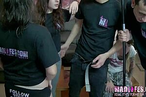 Party Participants Do Whatever They're Asked in Wild Holiday Spanking