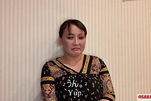 Chubby japanese milf marika masturbates with toys in private interview