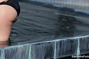 Blonde Samantha Saint Enjoys Steamy Lesbian Threesome With Brunette Babes