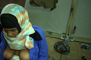 Homemade Arab Teen Blowjob in Army Uniform.