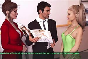 suggestive adventures of a wife and her stepmother in anime hentai style