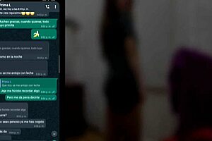 Whatsapp with my cousin gets hot and ends in my room.