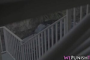 Teen performs BDSM blowjob POV