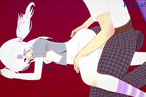 mikamo neru bunny girl and uzawa reisa intense sex in blue archive hentai 😏