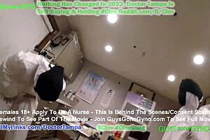 Doctor's office turns into a latex filled cum clinic