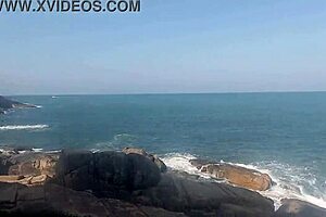 Brazilian Fishermen Fuck Intensely on Beach Rocks