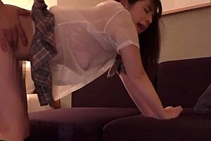 asian japanese girl a-chan gets fucked from behind in homemade sex