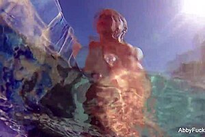 I messed up staring at abigail mac's big tits and ass in the pool nude