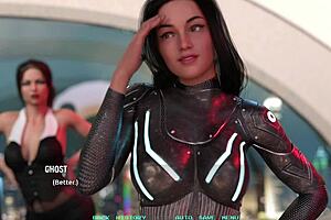 3D animated femdom threesome with big boobed cuties and dating role play