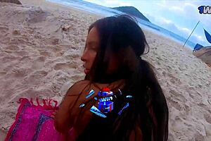 He didn't know me, but at the nudist beach, I let him finish on my face.