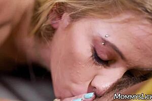 Pierced Teen 18+ Khloe Kapri Dominates Busty Stepmom Katie Morgan