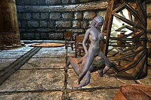 Ella's emotional titty fucking with muscular bodybuilder Norbe SE in episode 2, blending comedy and fantasy passion.