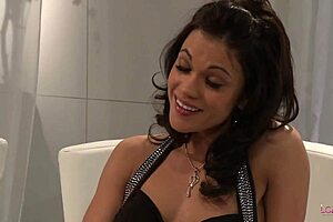 two alluring lesbians tease with pussy licking as foreplay before intense fucking