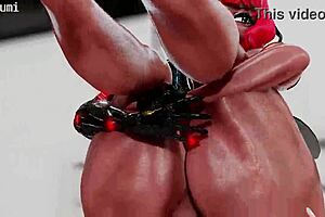 Futa With Big Tits In Gym