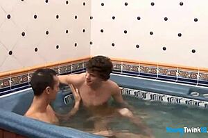 Cute twinks share a steamy bareback session today. They go all in!