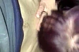 Young Guy Receives Intense Blowjob from Older Mature Woman