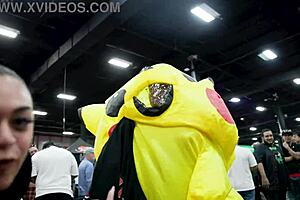 girls kissing in public parking lot at exxxotica nj 2024 vlog