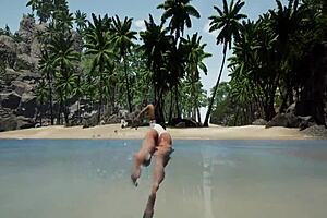 lets play beasts in the sun part 1 - anal assfucking on the beach