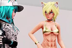 Futa With Big Tits In Gym