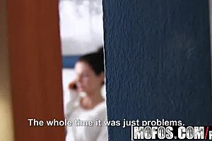 Pervs On Patrol - Gorgeous Brunette Rides Her Voyeur Starring Arian Joy