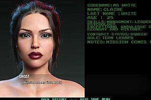 3D animated femdom threesome with big boobed cuties and dating role play