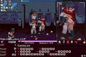 Manager dominates okeyutei hentai game with intense anal group sex